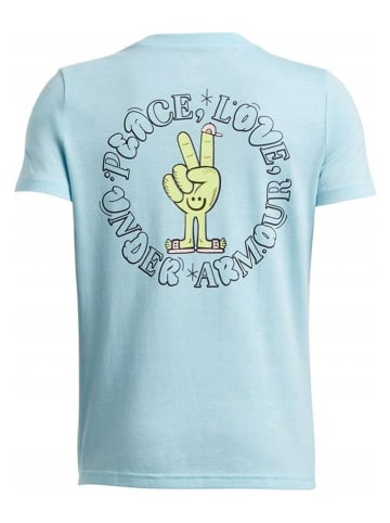 Under Armour Funktionsshirt "Peace Love" in Hellblau