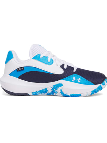 Under Armour Basketbalschoenen blauw/donkerblauw/wit