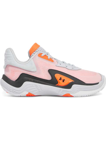 Under Armour Basketballschuhe in Orange/ Weiß/ Schwarz