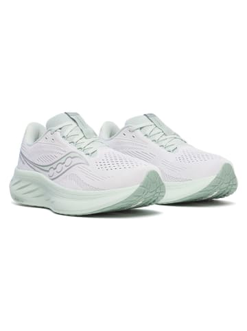 Saucony Laufschuhe "Ride 18" in Weiß/ Türkis
