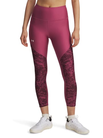 Under Armour Legginsy sportowe "Tech" w kolorze jagodowym