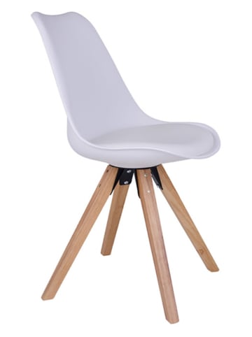 House Nordic 2-delige set: stoelen wit - (B)55 x (H)86 x (D)48 cm