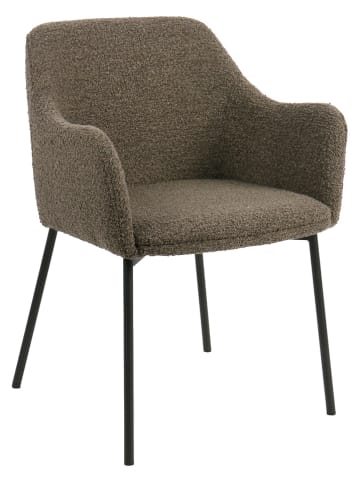 House Nordic Krzesło "Melilla" w kolorze brązowo-czarnym do jadalni - 56 x 79,5 x 57 cm