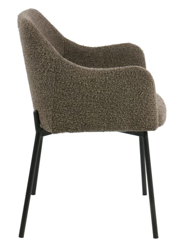 House Nordic Krzesło "Melilla" w kolorze brązowo-czarnym do jadalni - 56 x 79,5 x 57 cm