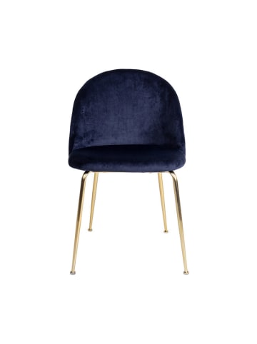 House Nordic 2-delige set: stoelen donkerblauw - (B)52 x (H)78 x (D)51 cm