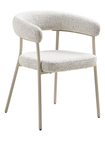 House Nordic Esszimmerstuhl "Trivio" in Creme/ Hellgrau - (B)56 x (H)77 x (T)57,5 cm