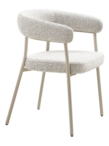 House Nordic Eetkamerstoel "Trivio" crème/lichtgrijs - (B)56 x (H)77 x (D)57,5 cm