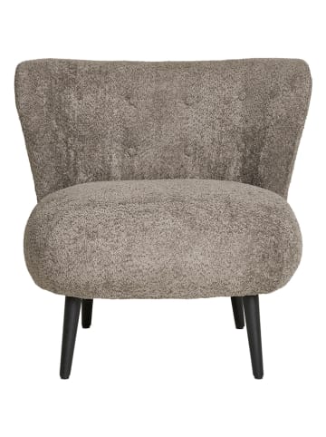 House Nordic Loungefauteuil "Colvelo" bruin/zwart - (B)77 x (H)73 x (D)77 cm