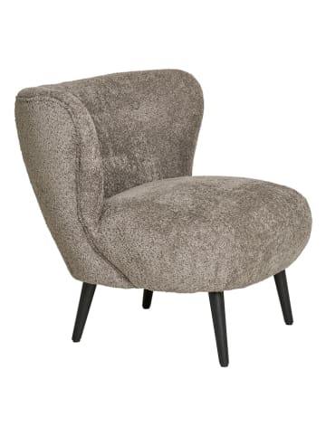 House Nordic Loungefauteuil "Colvelo" bruin/zwart - (B)77 x (H)73 x (D)77 cm