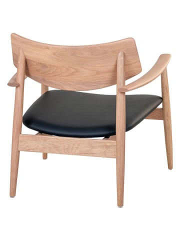 House Nordic Loungefauteuil "Olvera" beige/zwart - (B)68 x (H)72 cm