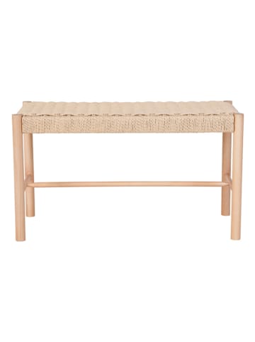 House Nordic Bank "Abano" in Beige - (B)80 x (H)45 x (T)35 cm