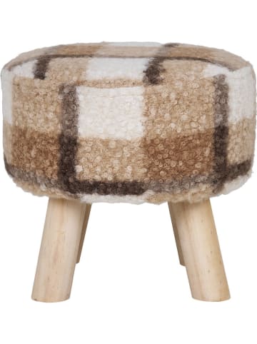 House Nordic Hocker in Braun - (H)29 x Ø 31 cm