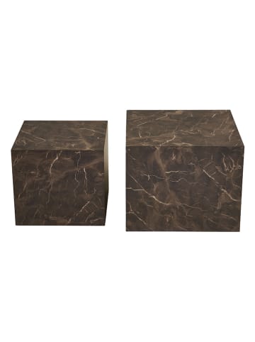 House Nordic 2er-Set: Couchtische "Praque" in Braun