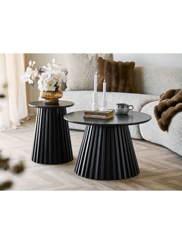 House Nordic Stolik "Osaka" w kolorze czarnym - wys. 50 x Ø 40 cm