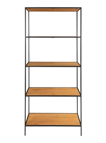 House Nordic Staande kast lichtbruin/zwart - (B)80 x (H)170 x (D)36 cm