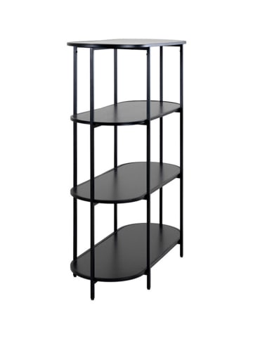 House Nordic Regał stojący w kolorze czarnym - 85 x 111 x 36 cm