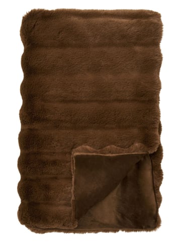 House Nordic Plaid "Galena" in Braun - (L)180 x (B)130 cm