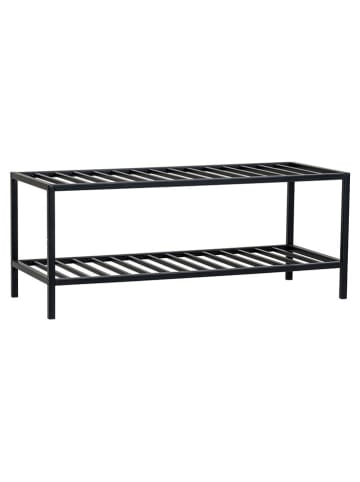 House Nordic Schoenenrek "Vita" zwart - (B)79 x (H)32 x (D)34 cm