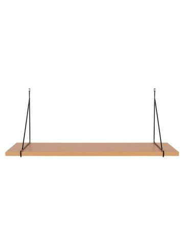 House Nordic Wandregal in Hellbraun/ Schwarz - (B)80 x (H)29 cm