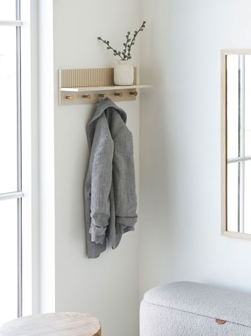 House Nordic Wandgarderobe "Rocca" in Beige - (B)50 x (H)12 x (T)16 cm