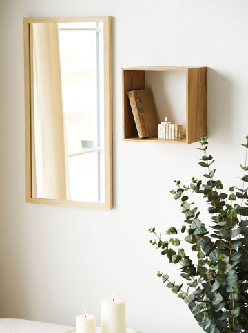 House Nordic Wandmeubel "Lattoon" lichtbruin - (B)30 x (H)30 x (D)18 cm