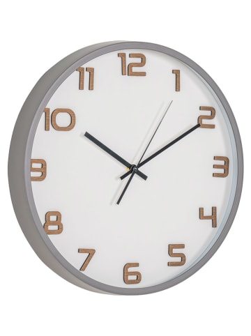House Nordic Zegar ścienny "Greenwich" w kolorze jasnoszarym - Ø 35 cm