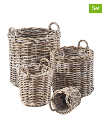 House Nordic Kosze (4 szt.) w kolorze jasnobrązowym