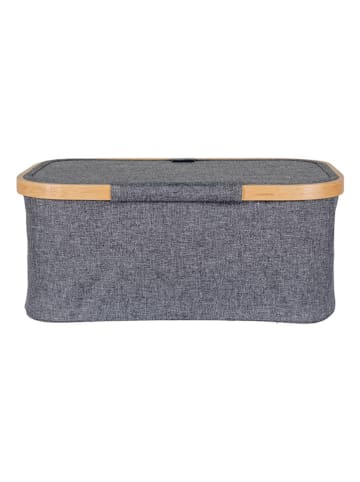 House Nordic Aufbewahrungskorb in Anthrazit - (B)38 x (H)26 x (T)16 cm