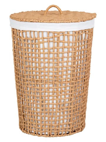 House Nordic Wäschekorb "Pomal" in Hellbraun - (H)56 x Ø 42 cm