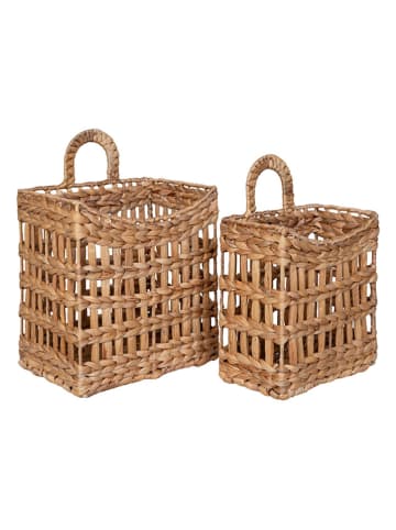 House Nordic Kosze (2 szt.) "Cala" w kolorze jasnobrązowym