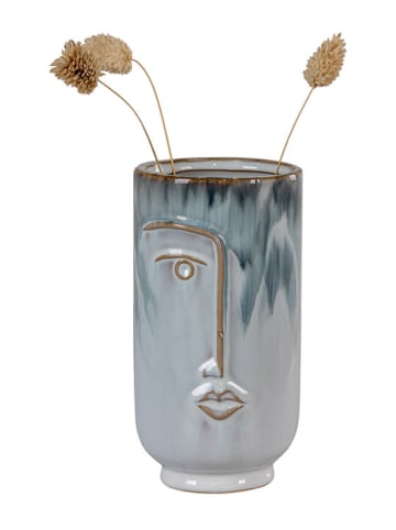 House Nordic Vaas blauw - (H)17 x Ø 9,5 cm