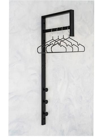 House Nordic Garderobe in Schwarz - (B)30 x (H)82 x (T)3 cm