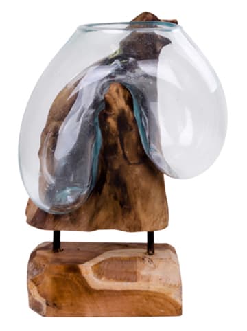 House Nordic Vase in Hellbraun - (B)18 x (H)25 x (T)15 cm