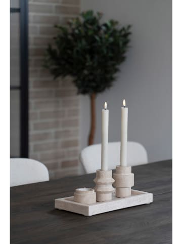 House Nordic Kaarshouder beige - (H)10 x Ø 7 cm