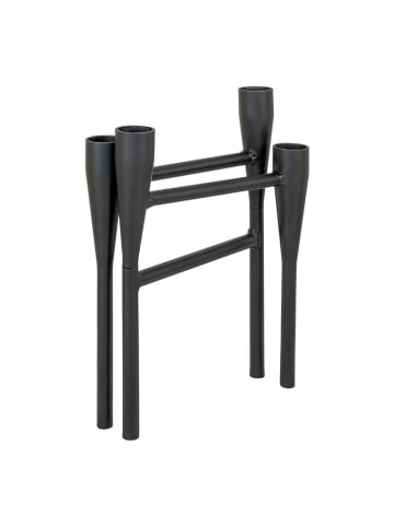 House Nordic Kerzenständer in Schwarz - (B)28 x (H)21 cm