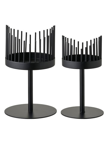 House Nordic Świeczniki (2 szt.) w kolorze czarnym