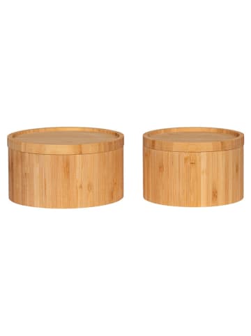 House Nordic 2er-Set: Aufbewahrungsboxen "Chefalu" in Hellbraun