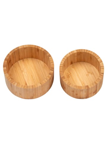 House Nordic 2er-Set: Aufbewahrungsboxen "Chefalu" in Hellbraun