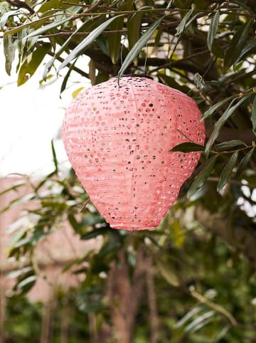 House Nordic Lampion LED "Greatham" w kolorze jasnoróżowym - 30 x 33 cm