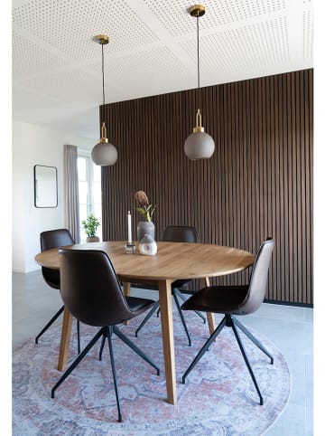 House Nordic Hängeleuchte "Luton" in Hellgrau/ Gold - (H)33 x Ø 25 cm