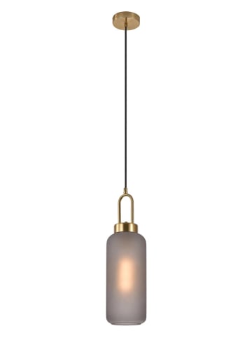 House Nordic Lampa wisząca "Luton" w kolorze jasnoszaro-złotym - wys. 36 x Ø 13 cm