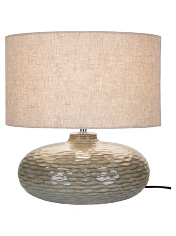 House Nordic Tafellamp "Oldham" groen/beige - (H)44 x Ø 36 cm