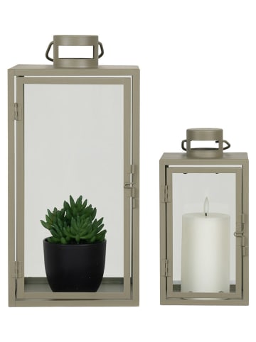 House Nordic 2-delige set: lantaarns groen
