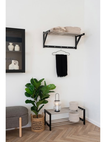 House Nordic Laterne in Transparent/ Schwarz - (H)36 x  Ø 16 cm