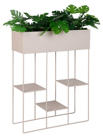 House Nordic Plantenstandaard "Rabo" beige - (B)60 x (H)80 x (D)25 cm