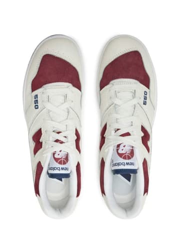 New Balance Leren sneakers "BB550" wit/rood