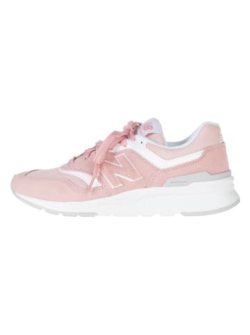 New Balance Leder-Sneakers in Rosa