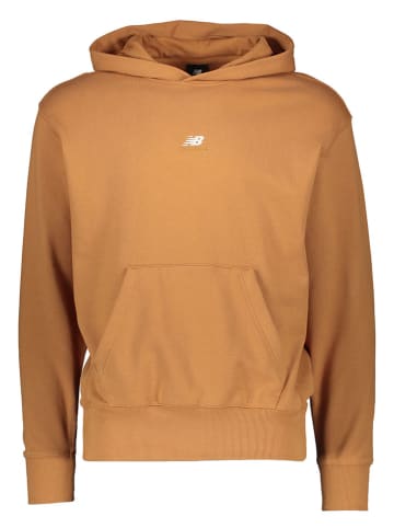 New Balance Hoodie "Athletics Remastered" in Hellbraun