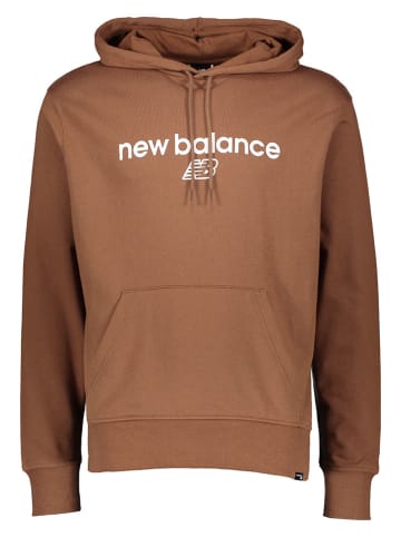 New Balance Hoodie "Sport Seasonal" in Hellbraun