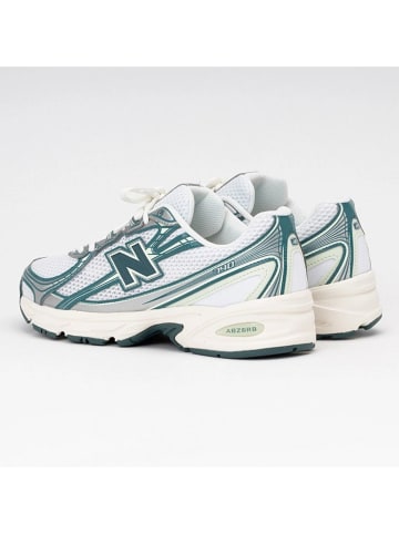 New Balance Sneakersy "740" w kolorze biało-turkusowym